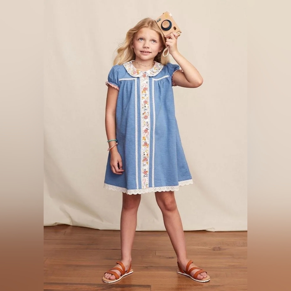 Matilda Jane Heart to Heart Framework Peter Pan Collar Knit Dress